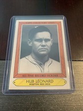 HUB LEONARD 1985 TOPPS WOOLWORTH ALL-TIME RECORD HOLDERS CARD #22 Free Ship