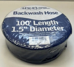Leslie's Swimming Pool Supplies Backwash Hose 100' Length 1.5" Diameter - Picture 1 of 6