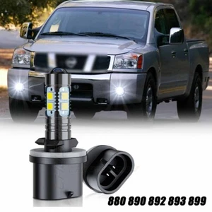 2PCS 880 899 LED Fog Light Bulbs 6000K For Nissan TITAN 2004 2005 2006 2007-2015 - Picture 1 of 10