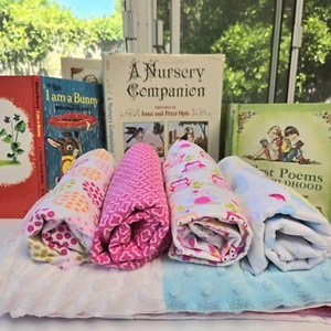 5pc Circo Color Block Baby Blanket Minky Dot Security & NWOT Flannel Receiving - Picture 1 of 14