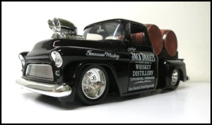 1955 Chevy Sidestep Jack Daniels Custom Graphics 1:24 Black Diecast Pickup/Truck - Bild 1 von 7