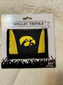 Iowa Hawkeyes Nylon Tri-Fold Wallet - Picture 1 of 7