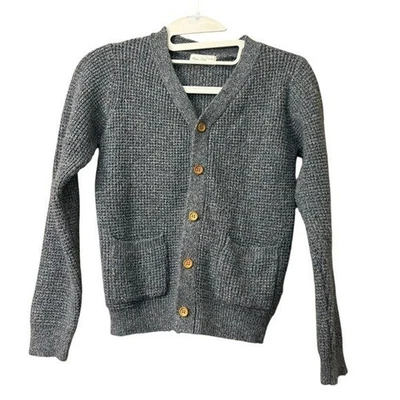 Rylee + Cru Kids' Wynn Button Down Cardigan Gray Size 8-9 - Image 1 of 4