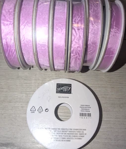 Stampin Up Fresh Freesia Seam Binding Ribbon 3/8” LOT OF 8 ROLLS (80 Yards) NEW - Picture 1 of 1