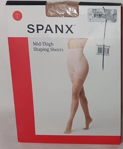 Spanx Nude Beige Mid-Thigh Shaping Sheers Full Length Pantyhose Gr. C NEU - Bild 1 von 7