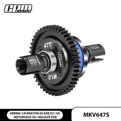 20CrMnTi St+7075 Alu Center Complete Diffs 47T ARRMA 1/8 Kraton V6 EXB Notorious - Image 1 of 4