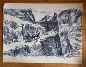 Mentor Huebner Francis Ford Coppolas Dracula Buggy Drives To Castle Concept Copy - Picture 1 of 6
