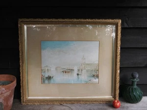 Turner Chromo-lithograph By Raphael Tuck C1850-80 Depicting The Guidecca Venice - Picture 1 of 24