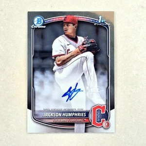 2025 Bowman Chrome Jackson Humphries Auto 1st RC Rookie Bowman 1st Guardians - Picture 1 of 2