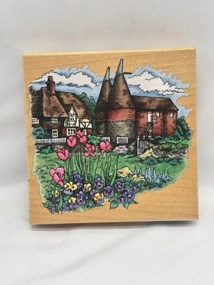 ¡Stampendous! - Oast House - Sello grande de goma de madera de 4” W015 ¡Nuevo! Foto 1 de 4