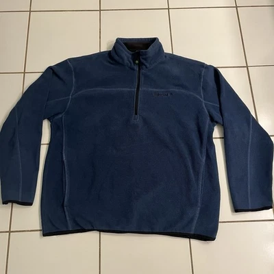 Timberland Pullover Polar Para Hombre XL Azul Cuarto Cremallera Chaqueta Exterior Capa Cálida Foto 1 de 4