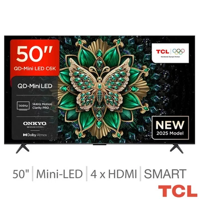 TCL 50C6K 50 Inch Mini LED Smart TV - Image 1 of 4
