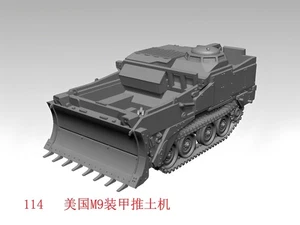 3D Printing 1/72 American M9 Armored Bulldozer Unpainted - Foto 1 di 3