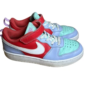 Nike Court Borough Low Recraft Sz 1Y DV5457-400 Blue Casual Shoes Sneakers - Picture 1 of 15
