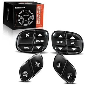 4-PC Steering Wheel Control Switch Button Compatible with Chevy, GMC,  - Picture 1 of 7