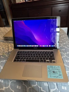 Apple MacBook Pro i7 15" (Mid 2010) 2.66GHz 4GB RAM 128GB SSD HD BATTERY EAGW - Picture 1 of 6