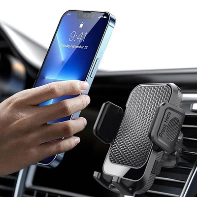 Phone Holder Universal Mount Mobile iPhone Windscreen Dashboard or Air Vent - Image 1 of 4