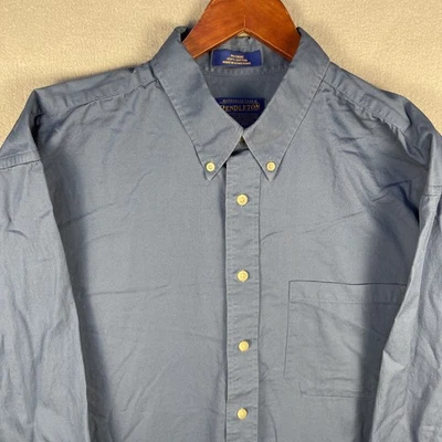 Vintage Pendleton Shirt Mens XL Blue Cotton OCBD Pocket Preppy Classic Retro - Image 1 of 4