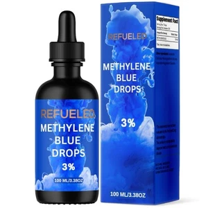 Methylene Blue 3% Solution Pharma Grade Highest Quality 100ml 300+ Servings - Picture 1 of 3