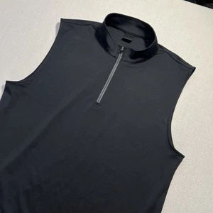 Dunning Golf Weste Herren 2XL schwarz ärmellose Jacke 1/4 Reißverschluss leicht XXL - Bild 1 von 6