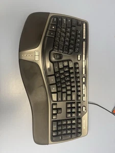 Microsoft Natural Ergonomic 4000 Keyboard Model 1048 + Palm Riser - Picture 1 of 7