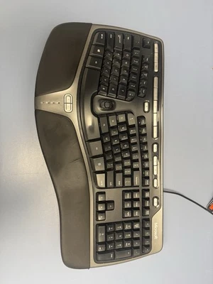 Microsoft Natural Ergonomic 4000 Keyboard Model 1048 + Palm Riser - Image 1 of 4