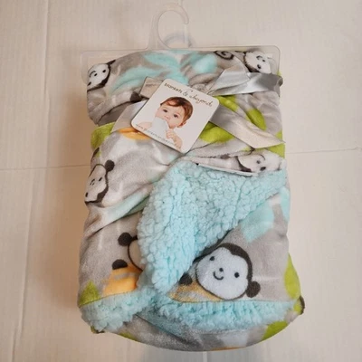 New Blankets and Beyond baby blanket Monkey - Image 1 of 4