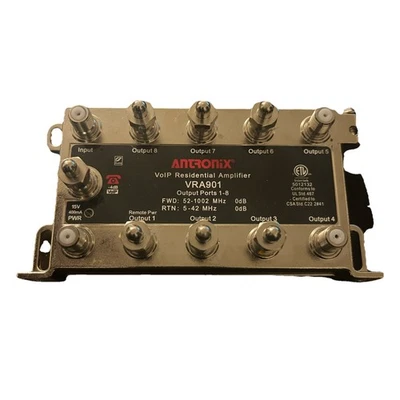 ANTRONICS CATV RF Antenna Amplified 9-Way Distribution Splitter -- NOT TESTED - Image 1 of 4