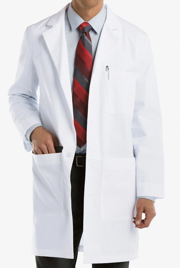 Barco Scrubs Men's 3-Pocket Sewn Down Back Belt Lab Coat 9103 - Image 1 of 1