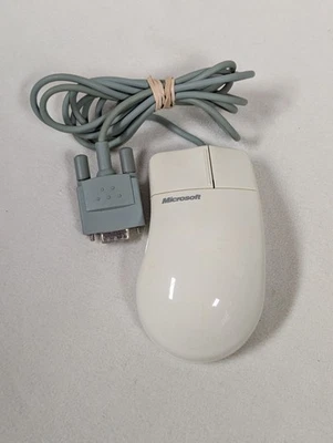 Vintage Microsoft Serial Computer Mouse 37964 C3KMS1 9-Pin 2-Button XLNT - Image 1 of 3