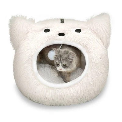CATISM Funny Cat Bed House Cozy Pet Cave Kennel Soft Cushion Mat - Image 1 of 4