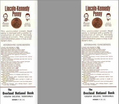 Celebrate two of America’s most iconic leaders with this Lincoln-Kennedy Coin - Image 1 of 3