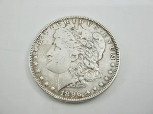 1896 Morgan Silver Dollar Circulated U.S. Coin $1 Philadelphia No Mint Mark - Picture 1 of 5