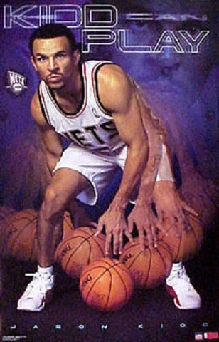 2001 Jason Kidd "Kidd Can Play" Nets Original Starline Poster OOP Cover