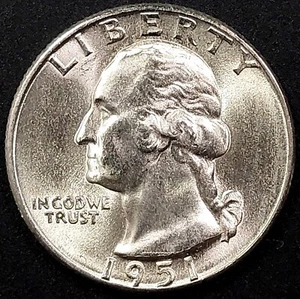 1951 D Washington Viertel! - Bild 1 von 4