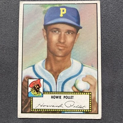 1952 Topps # 63 Howie Pollet EX, (black back) - Image 1 of 4
