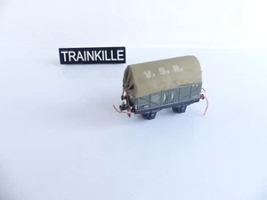 TRIX EXPRESS / TTR BING METAL HO WAGON BACHE A ESSIEUX V.S.N. - Picture 1 of 5