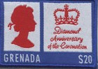 Grenada 2013 - Queen Elizabeth ll Coronation - Embroidered Stamp - MNH