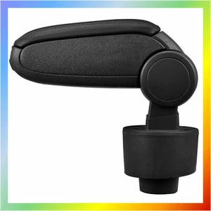 SEAT IBIZA 4 IV 6J (2008-2017) MITTELARMLEHNE PASSFORM ARMLEHNE LEDER SCHWARZ - Bild 1 von 6