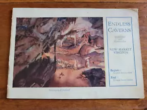 Endless Caverns New Market Virginia 1920's Souvenir Booklet, Shendoah Valley Map - Picture 1 of 5