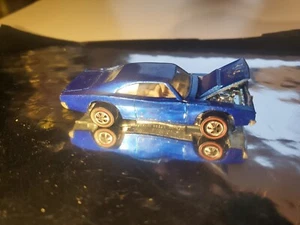 Hot Wheels Redline Custom Dodge Charger 1968 Blue White Int. Made In U.S.A. - Picture 1 of 5