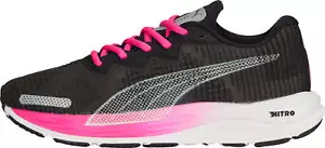 Puma Velocity Nitro 2 Womens Running Shoes Black Cushioned Sports Run Trainers - Picture 1 of 7