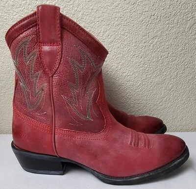 Botas occidentales Ariat Billie desenfrenadas para mujer talla 7 rojas 7" 10007967 usadas en excelente estado Foto 1 de 4