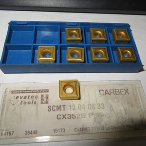 8 Pcs. CARBEX SCMT 12 O4 08 33 CX3525 P85 carbide turning inserts made in France - Picture 1 of 4