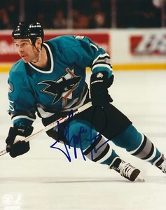 Signed 8x10 JOHN MACLEAN San Jose Sharks Autographed Photo - COA - Picture 1 of 1