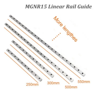  MGN15 Miniature Linear Sliding Rail Guide L=100mm-1000mm DIY 3D Printer CNC - Image 1 of 4