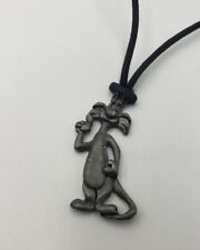 Vintage 1992 Warner Bros. Sylvester the Cat Pendant Necklace Rope Pewter Tone
