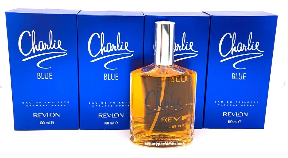 Lote de 4 piezas perfume REVLON CHARLIE BLUE por Revlon 3,4 OZ eau de parfum spray nuevo en caja  Foto 1 de 4