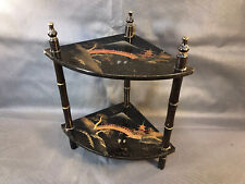 Antique Small Shelf Plant Stand Wooden Table Or Wall Pattern Japanese
