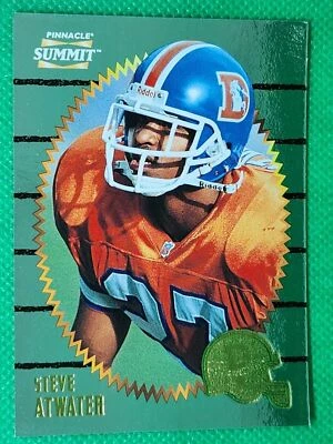 1996 Pinnacle Summit SILVER Foil #38 Steve Atwater HOF Denver Broncos - Image 1 of 3